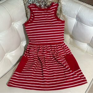 Hanna Andersson Striped Red and White Kids Dress